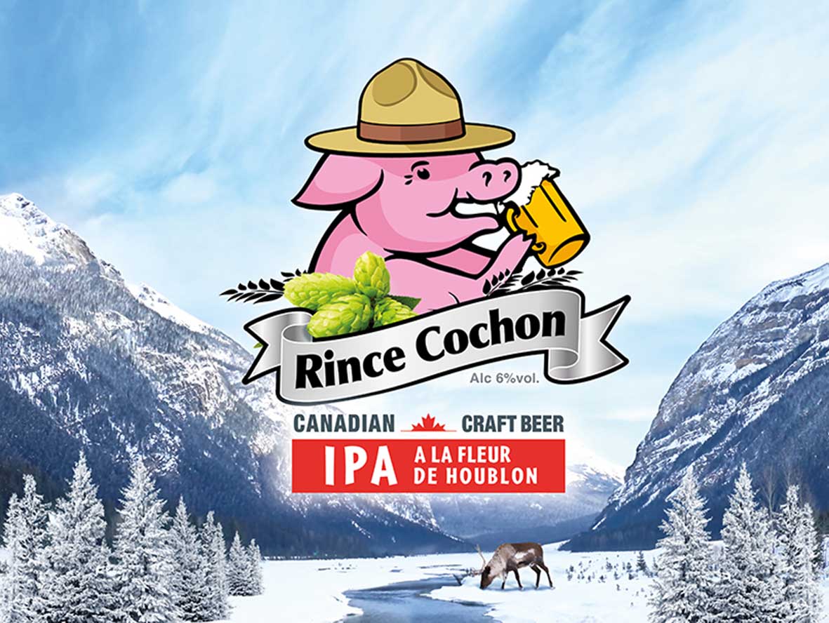 Création du logo Rince Cochon IPA