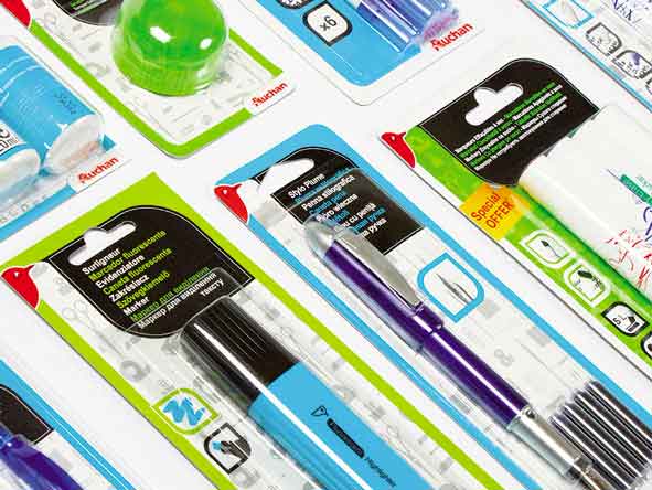 Packaging d'un emballage pour stylos