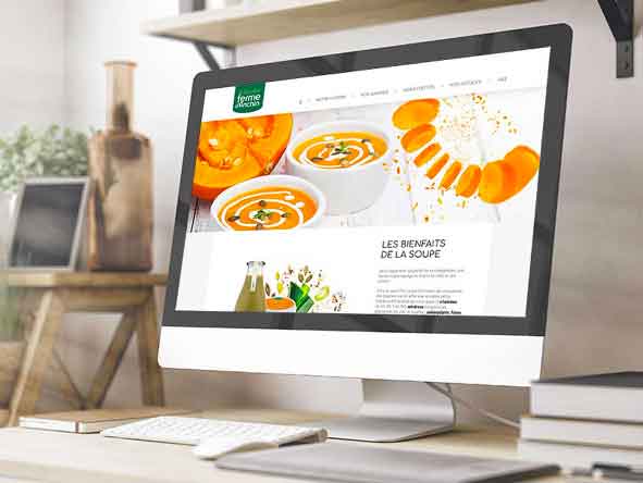 Site internet d'un marchand de soupe